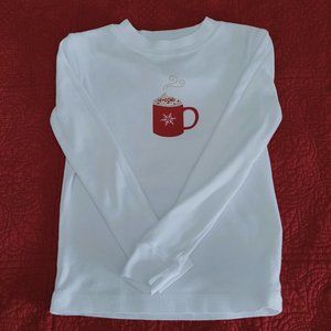Garnet Hill Kids Hot Cocoa Graphic Pajama Top 6